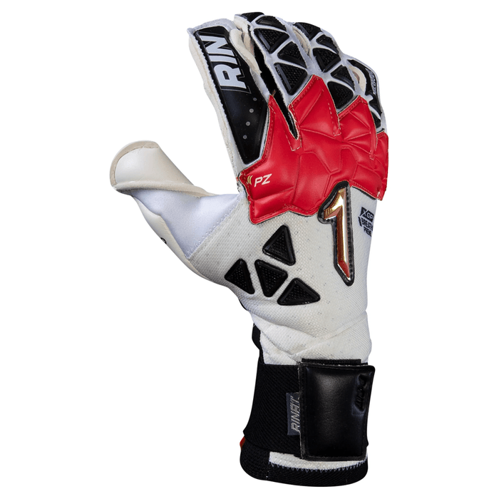 Rinat Xtreme Guard Zhero Pro Goalkeeper Glove (White/Red/Black) | SoccerWearhouse