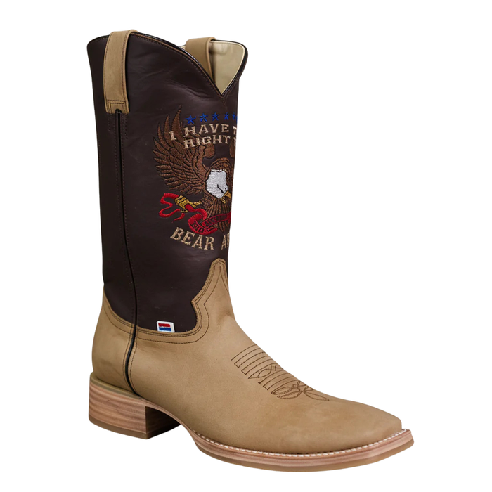 RockinLeather Men's Right To Bear Arms Western Boot