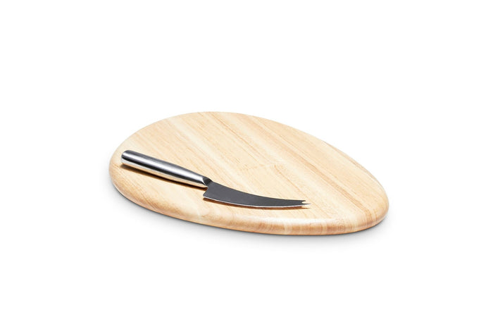 S & P Serveerplank 36x26cm met mes hout Fromage