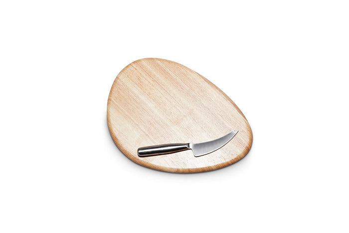 S & P Serveerplank 36x26cm met mes hout Fromage