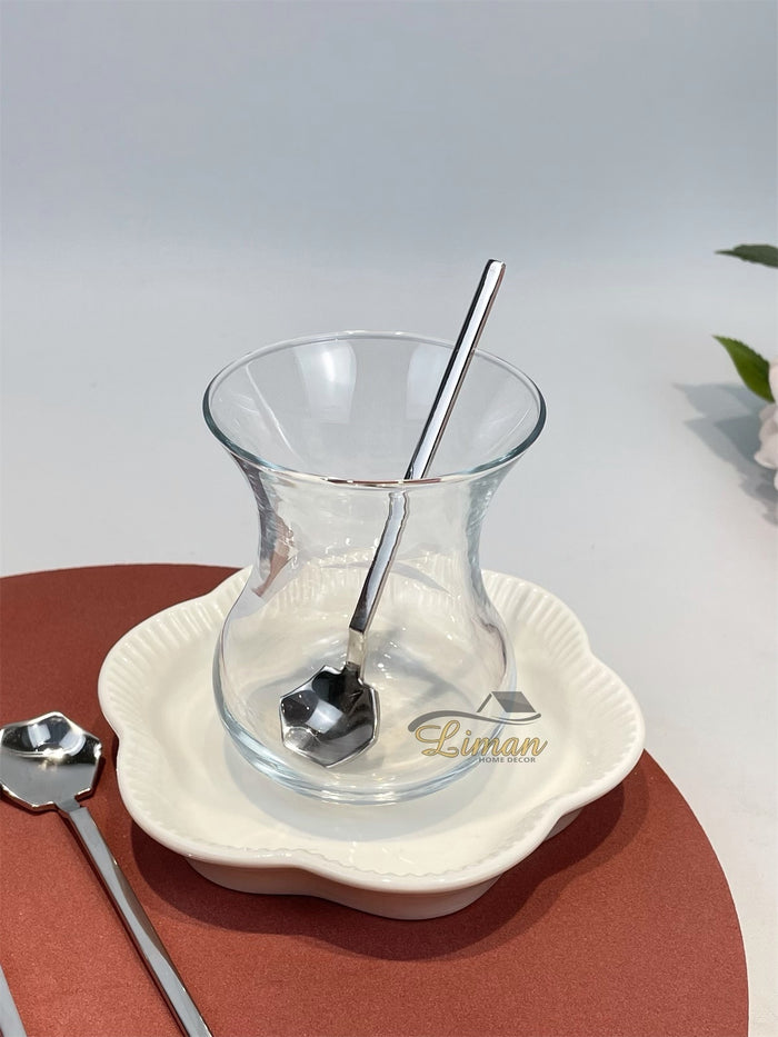 Liman Home Decor - Liman Online Tiamo Diamond Luxe Theelepel 6-Delig Zilver