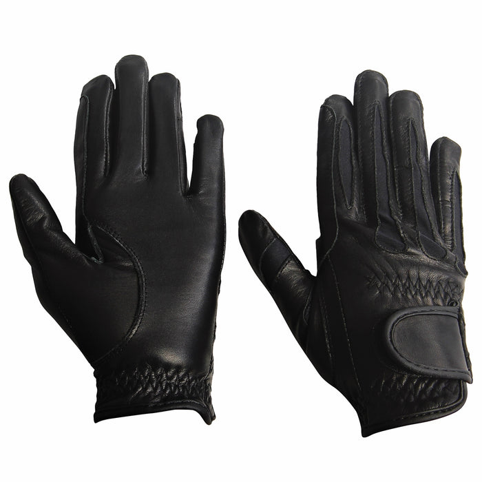 TuffRider Children's Stretch Leather Riding Gloves - Breeches.com