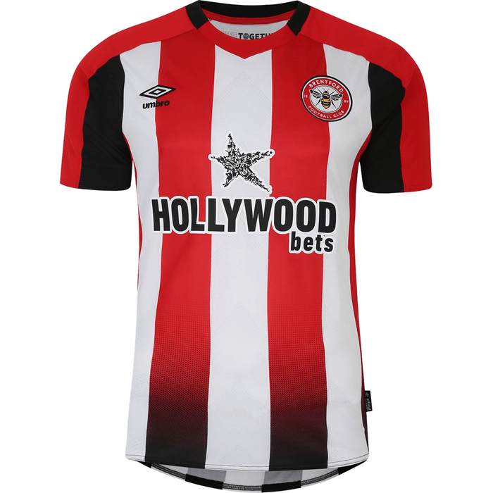 Umbro Brentford Home Jersey 24/25 (Red/White) | SoccerWearhouse
