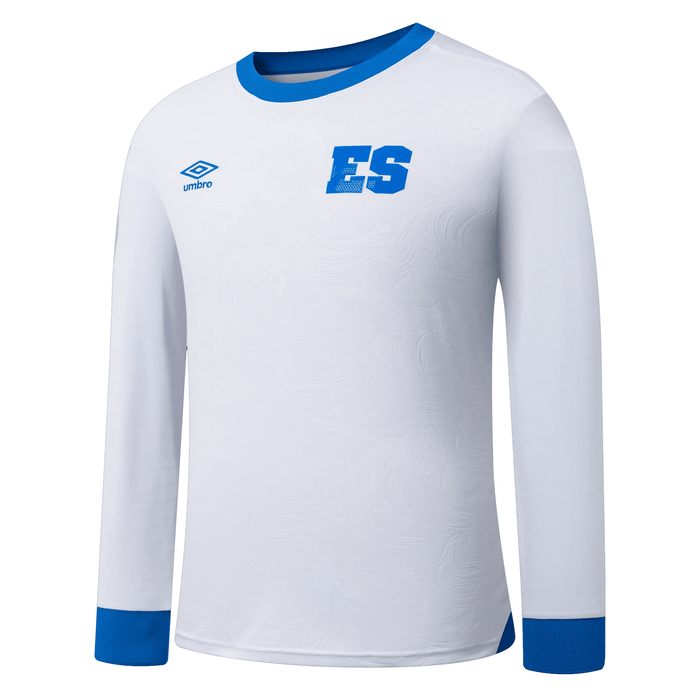Umbro El Salvador Long Sleeve Away Jersey 25/26 (White) | SoccerWearhouse