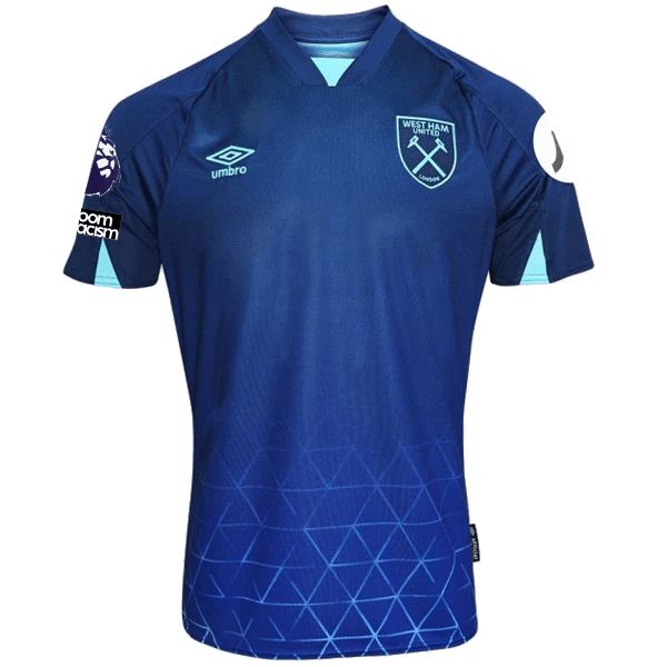 Umbro West Ham Maxwel Cornet Third Jersey w/ EPL + No Room For Racism Patches 23/24 (Navy/Sky Blue) | SoccerWearhouse