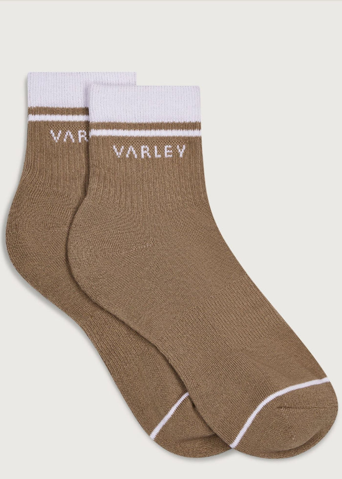 Varley® Taupe Lenni Half Crew Sock Accessory