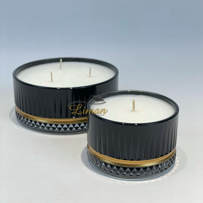 Liman Home Decor - Liman Online Zwart Butik Kaars - M -